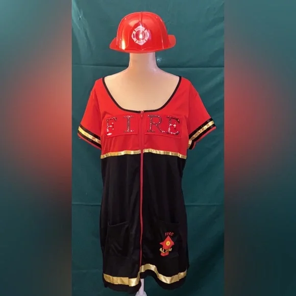 Dreamgirl | Dresses | Halloween Costume Sexy Burn Baby Burn Fireman With  Lights Size 3x4x